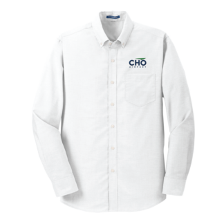 PA SuperPro Men's Long Sleeve White Oxford Shirt